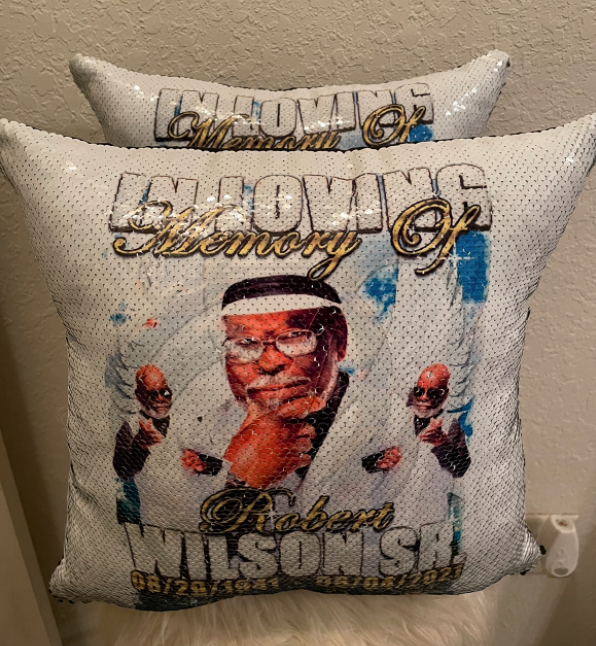 Custom Sequin Pillow 